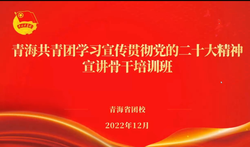 用青年化视角 宣传党的二十大精神 ——省星空娱乐集团团委组织团员青年干部参加团省委举办的学习宣传贯彻党的二十大精神宣讲骨干培训班