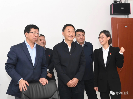 省委副书记、代省长刘宁在副省长王黎明等领导的陪同下视察星空娱乐集团