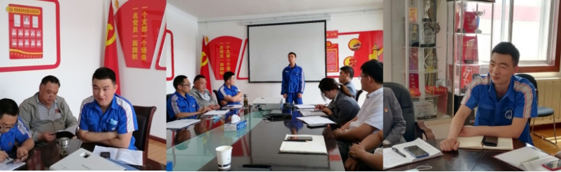 青海星空娱乐汽贸公司党支部 开展“在光荣的旗帜下