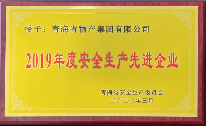 省星空娱乐集团荣获“2019年度安全生产先进企业”称号